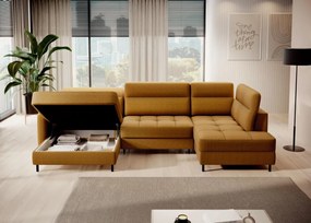 Ъглов диван Tobe-Moustardi-Left