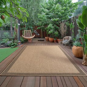 Кафяв килим за открито и закрито 240x340 cm Timber 1402 – Ayyildiz Carpets