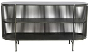 Черен метален нисък скрин с чекмеджета 149x80 cm Yinthe - Light &amp; Living