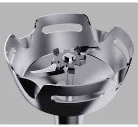 Пасатор, чопър и миксер 3в1 AENO AHB0004W, 1200W, 0.5 л, 18 степени, Турбо, DC мотор, Бял/инокс