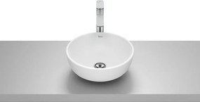 Умивалник Optica за монтаж върху плот, без преливник, ф 350 х 130 mm, matt white