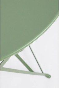 Светлозелен стоманен градински комплект за хранене за 2 Austin – Bizzotto