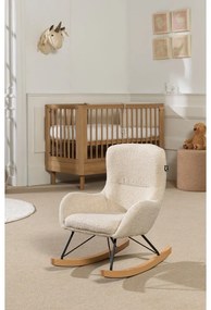 Бежов люлеещ се детски стол от букле Rocky – Vipack