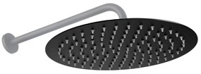 Дъждов душ Rea Black Matt 25cm