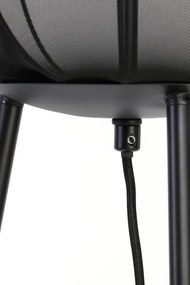 Черна подова лампа (височина 132 cm) Plumeria - Light &amp; Living