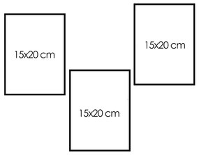 Детски картини в комплект 3 бр. 15x20 cm - Kate Louise