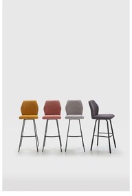 Бар столове в цвят сьомга в комплект от 2 броя 75 см Pol - Marckeric