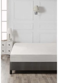 Бял еластичен памучен чаршаф 140x200 cm – Mijolnir