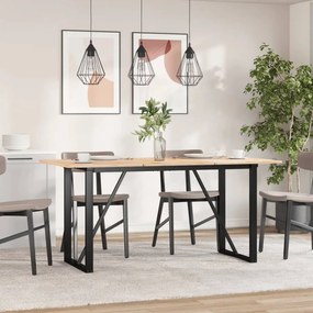 357887 vidaXL Крака за трапезна маса, O-рамка, 140x60x73 см, стомана