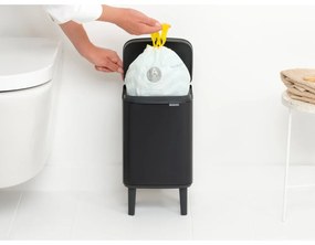 Матово черно стоманено кошче за боклук 4 l Bo Hi – Brabantia