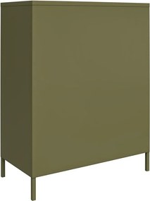 Метално шкафче в цвят каки 79x100x39 cm Bradford – Støraa