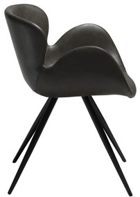 Сив тапициран трапезен стол с подлакътници Gaia – DAN-FORM Denmark