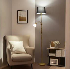 Brilagi - Подова лампа CERIA 2 в 1 1xE27/100W/230V + 1xE14/25W златисто/черно