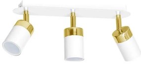 Точково осветително тяло JOKER 3xGU10/25W/230V бяло/златно