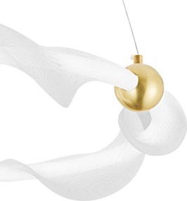Лампа LED G010-CP WHITE/GOLD