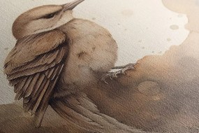 Картина на платно – Мечтателна птичка