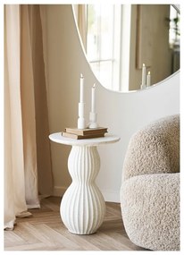 Каменна кръгла странична масичка ø 40 cm Newtown – House Nordic