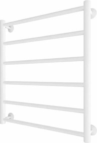 Rадиатор за баня тип стълба INOX FLAT 122W/230V 57x43 cm неръждаема стомана/бял