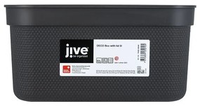 Пластмасова кутия за съхранение с капак Deco - Rotho