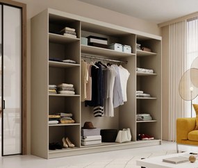 Гардероб Velvora 250 с плъзгащи врати-Кашмир