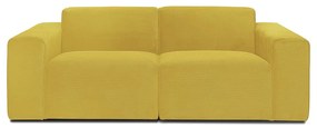 Жълт велурен диван 202 cm Sting - Scandic