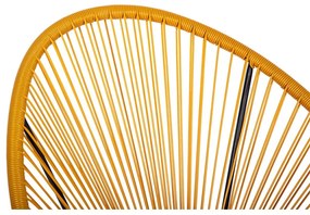 Жълт градински стол метален/пластмасов Avocado Comfort – Bonami Selection