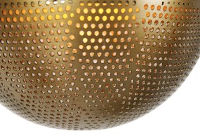 Индустриално висящо осветително тяло бронз с дърво 5-лампи - Haicha