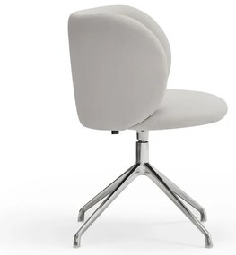 Светлосив тапициран трапезен стол Mogi – Teulat