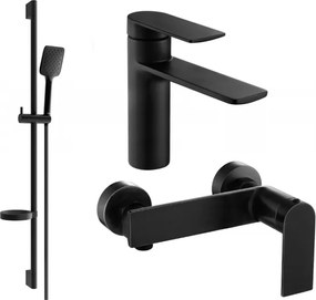 Mexen Zero DS62 комплект за душ, черен - 71104DS62-70