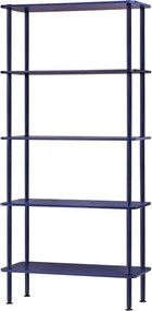 Син стелаж от декор от дъб 80x163x35 cm Teidi – noo.ma