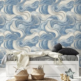 Фототапет – Сини вълни в движение
