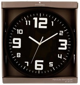 Стенен часовник atmosphera Elian, Ø30 cm - Сив