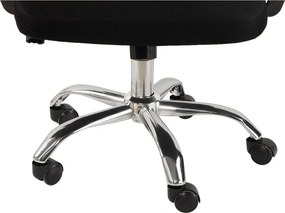 Черен тапициран офис стол Evon – Bonami Essentials