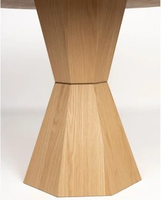 Кръгла трапезна маса от декор от дъб ø 120 cm Lotus – Zuiver