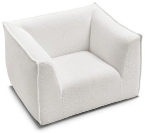 Бяло кресло от прежда с примки от букле Giorgia – Bobochic Paris