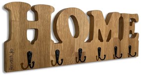 Масивна дъбова закачалка за стена HOME - 50 x 16,5 cm