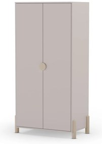 Кремав детски гардероб от масивен бор 93x180 cm Enola – Marckeric