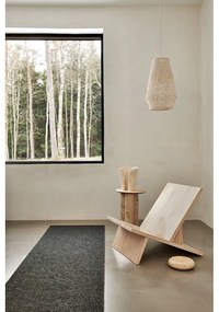 Антрацитна пътека за открито и закрито 70x300 cm Emm Black Linen – Pappelina