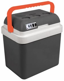 Хладилна кутия Oliver Voltz OV51448A24, 24 литра, DC 12V/220-240V, Отопление 50C, Oхлаждане 13-18C, Сив/оранжев