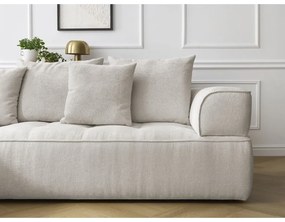 Бежов шенилов ъглов диван (ляв ъгъл/L форма) Whesley – Bobochic Paris