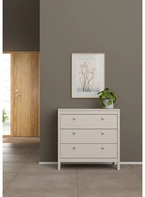 Сиво-бежов скрин 82x80x38 cm Madrid – Tvilum