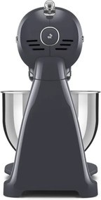 Планетарен миксер SMEG SMF03GREU, 800 W, 4.8 л, 10 скорости, Функция за плавен старт, Крачета против хлъзгане, Сив