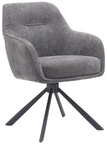 Сиви тапицирани трапезни столове в комплект 2 бр. Avola – Unique Furniture