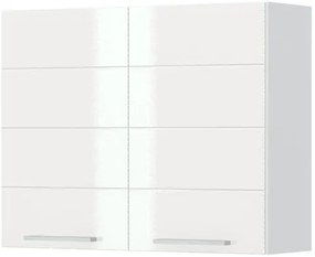 Висящ шкаф Hudson V7-90-2K-White - White glossy