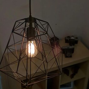 Индустриално висящо осветление черно - Framework Basic