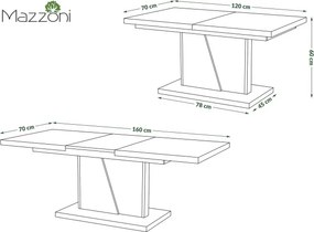 НОИР Бял мат - МОДЕРНА РАЗТЕГАТЕЛНА ХОЛНА МАСА