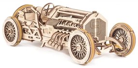 Ugears - 3D дървен механичен пъзел U9 Кола Grand Prix