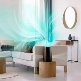 Овлажнител за въздух Philips HU3918/10, До 45 м2, 300 мл/ч, 3 л, 3 степени, Nanocloud, LED дисплей, Нощен режим, Черен