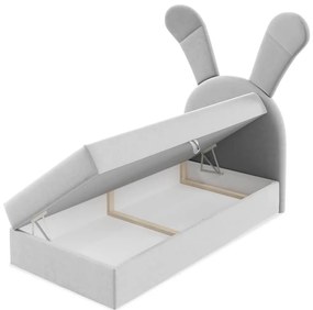 Тапицирано легло Bunny Light-Ekrou-Deksia