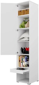 Гардероб Concept pro i GL-бял гланц